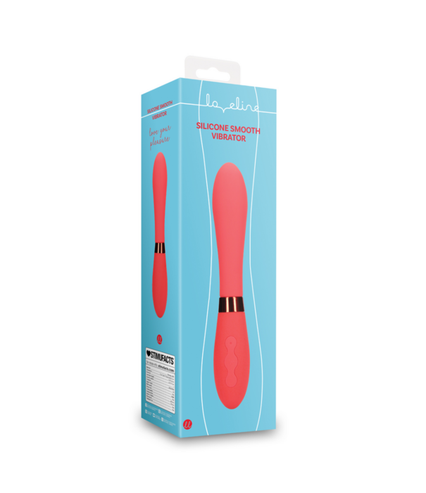 Loveline by Shots Siliconen Smooth Vibrator - Salsa