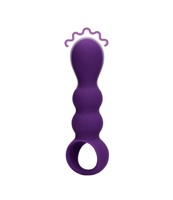 Loveline by Shots Druppelvormige Anaal Vibrator - Helder Paars