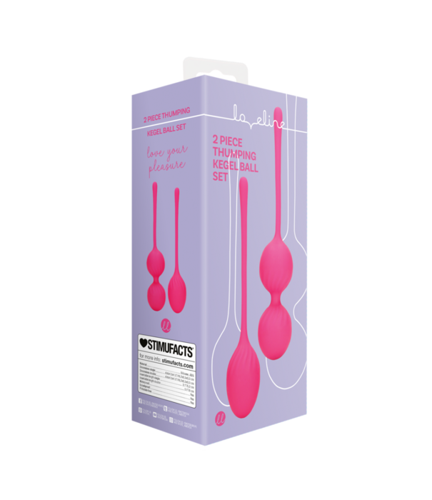Loveline by Shots 2 Piece Thumping Kegel Ball Set - Wilde Aardbei