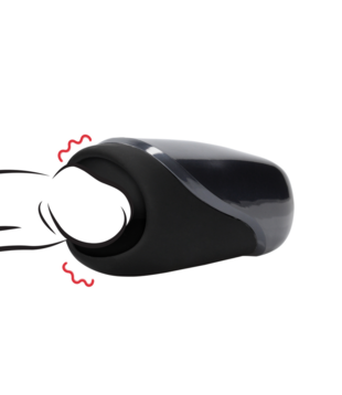 Vibrerende Masturbator Sleeve - Licoorzwart