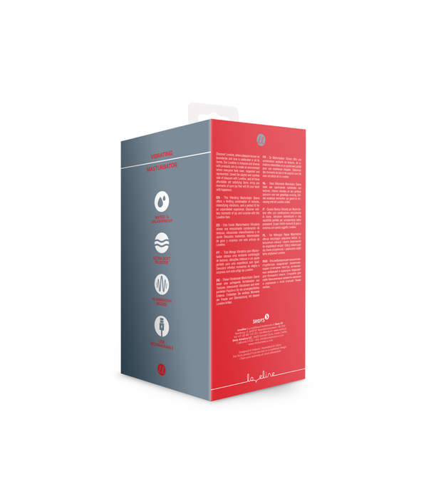 Loveline by Shots Vibrerende Masturbator Sleeve - Licoorzwart