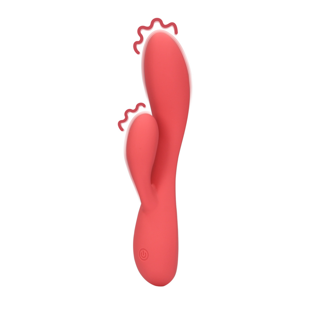 Loveline by Shots Glad Ultra Zachte Silicone Rabbit Vibrator - Astro Dust afbeelding