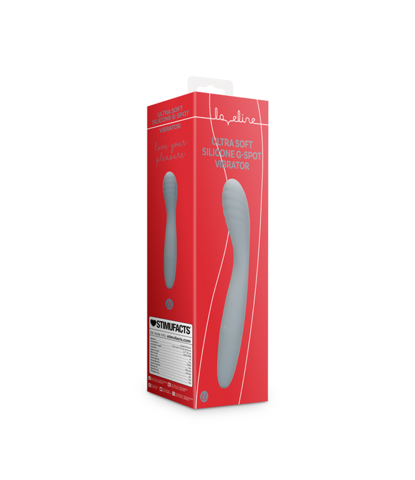Loveline by Shots Ultra Soft Silicone G-Spot Vibrator - Basalt Grijs
