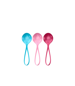 Versterkende Ballen - Kegelballen - 3 Stuks - Turquoise/Rood/Roze