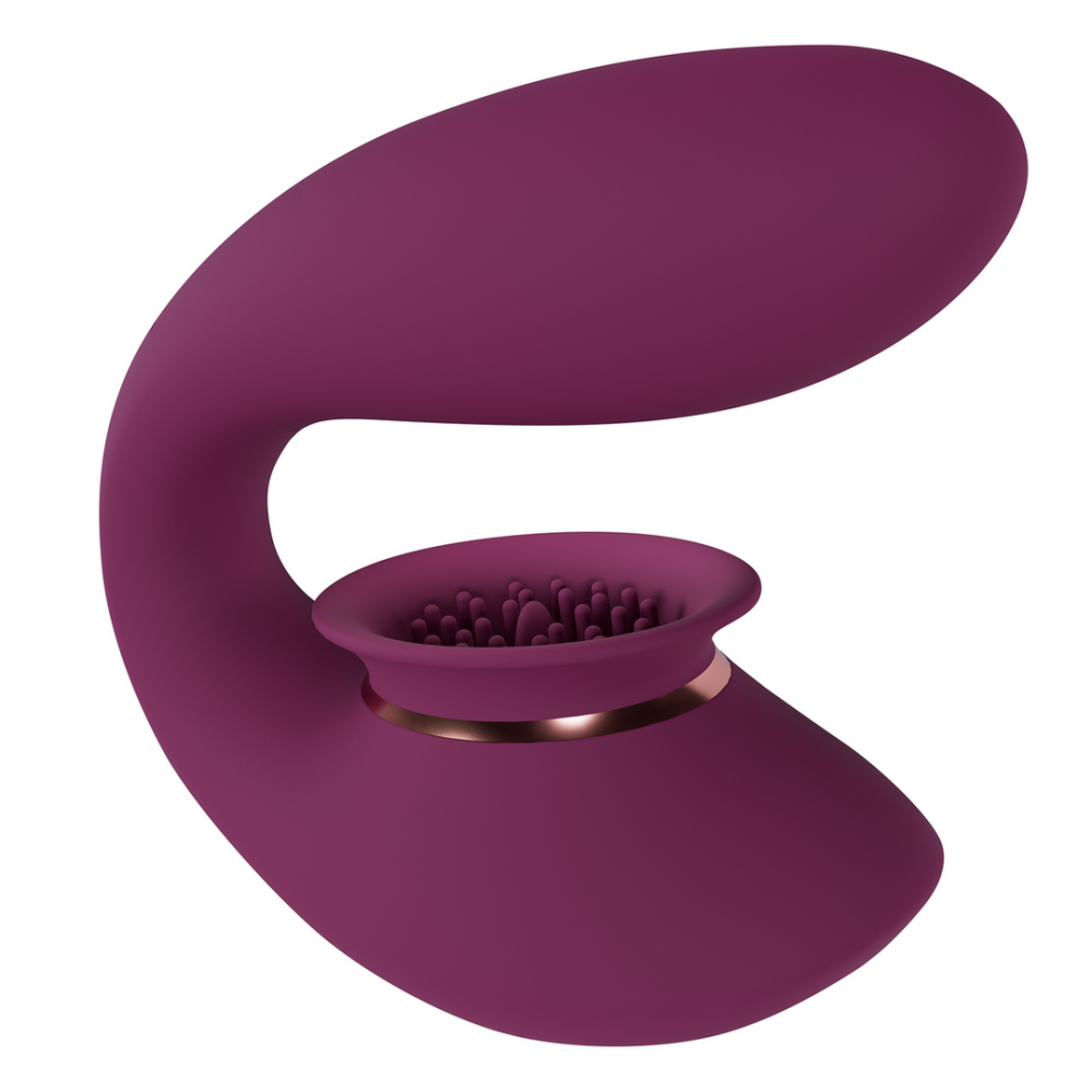 Twitch 3 - Oplaadbare Vibrator en Suction - Bordeaurot afbeelding