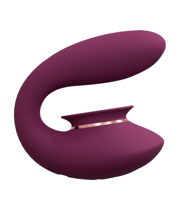 Twitch 3 - Oplaadbare Vibrator en Suction - Bordeaurot