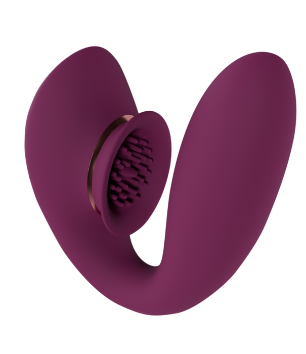 Twitch 3 - Oplaadbare Vibrator en Suction - Bordeaurot