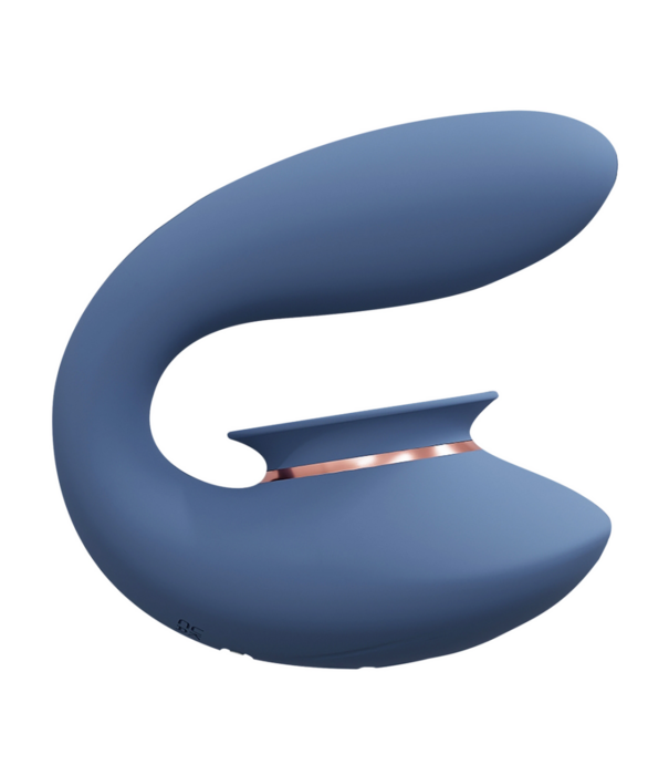 Twitch 3 - Oplaadbare Vibrator en Suction - Blauw/Grijs