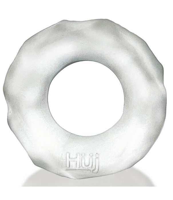 Hunkyjunk Fractal - Tactiele Cockring - Helder IJs