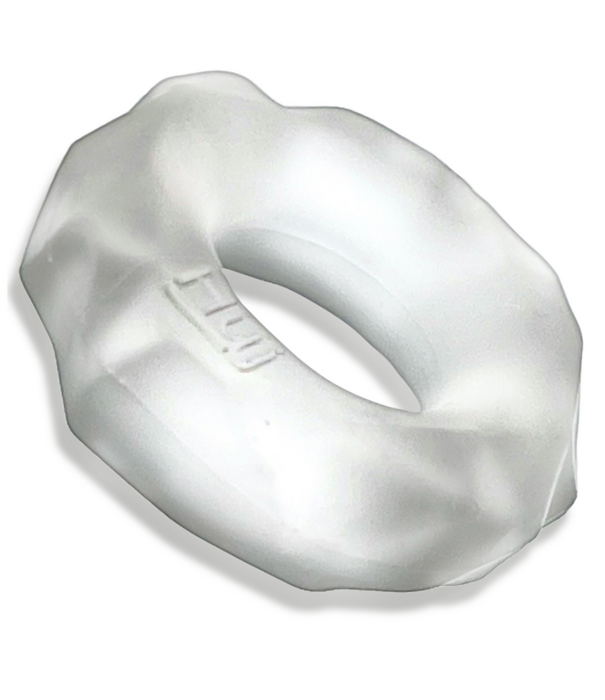 Hunkyjunk Fractal - Tactiele Cockring - Helder IJs