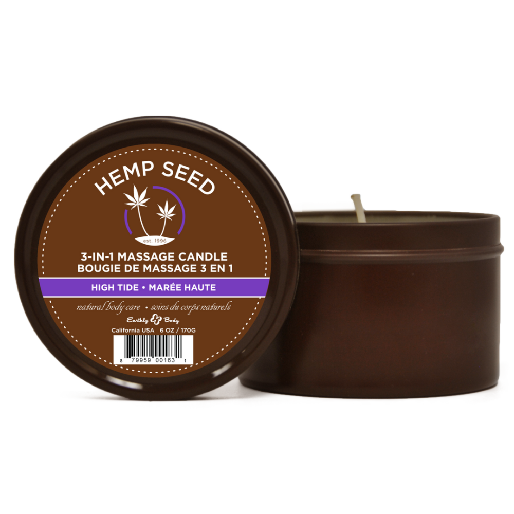 Earthly body High Tide Massage Candle - 6 oz / 170 gr afbeelding