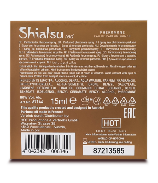HOT Pheromon Geur - Vrouwen Rood - 15 ml
