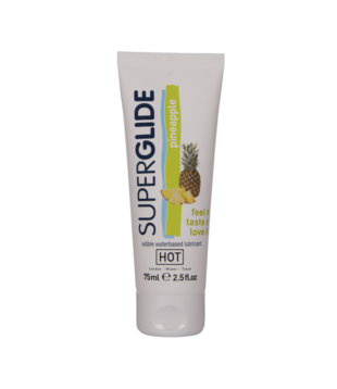 Superglide - Eetbaar Waterbasis Glijmiddel - Ananas - 3 fl oz / 75 ml