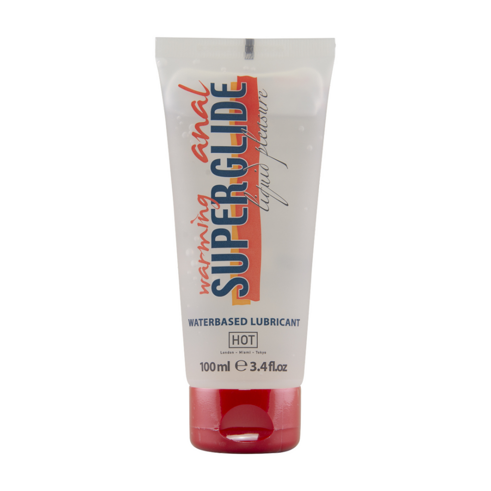 HOT Anal Superglide Warming Liquid Pleasure - Waterbased Lubricant - 100 ml afbeelding