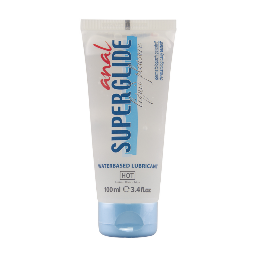 HOT Anal Superglide Liquid Pleasure - Waterbased Lubricant - 3 fl oz / 100 ml afbeelding