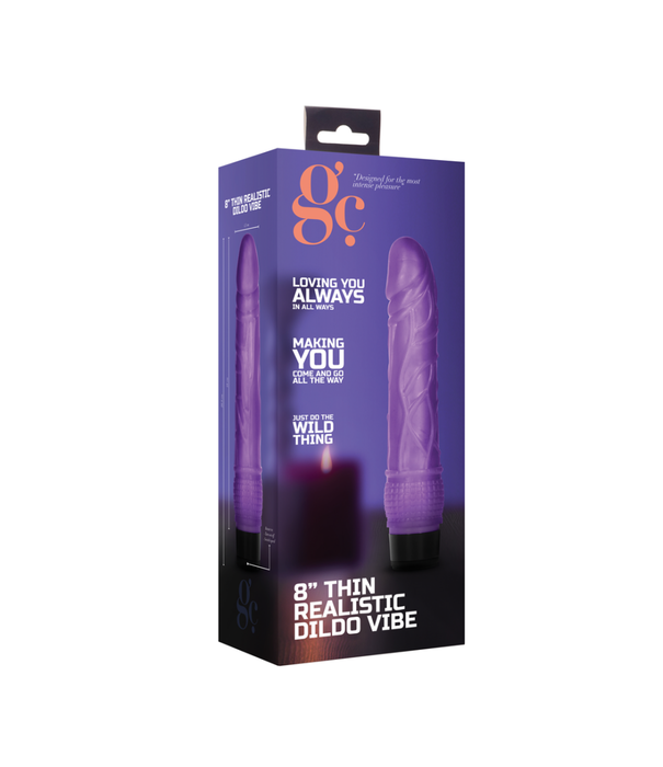 GC by Shots Dunne Realistische Dildo Vibrator - 8 / 20 cm