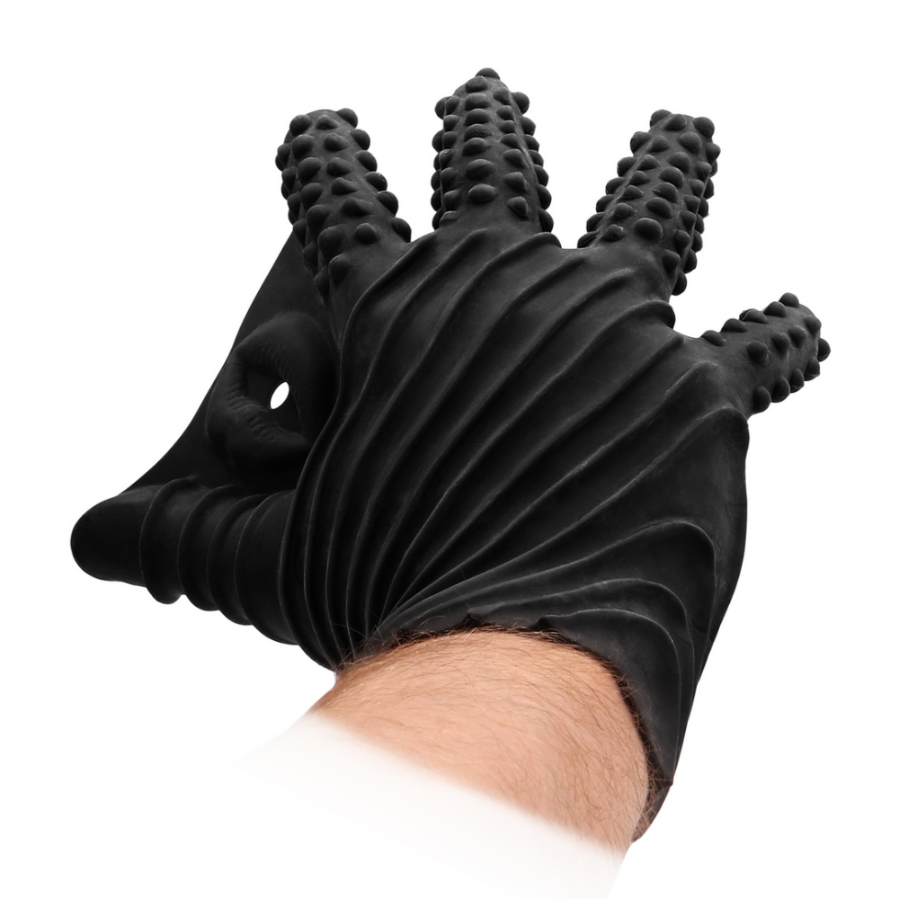 Fist It by Shots Masturbatiehandschoen - Zwart afbeelding