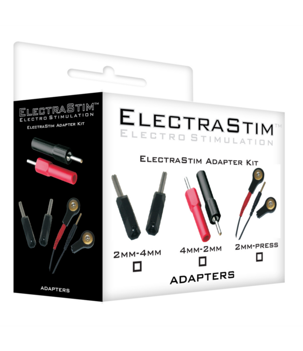 ElectraStim Drukknopadapterset 2mm naar 4mm
