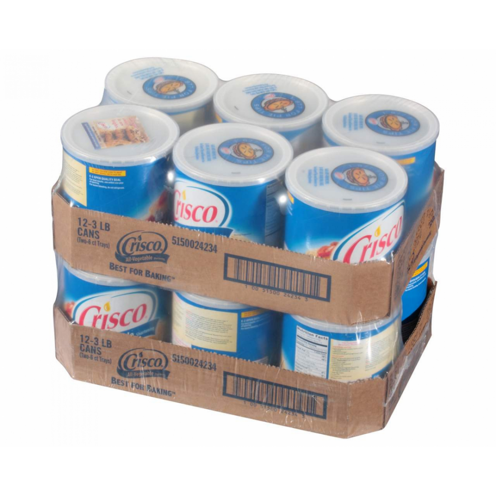 12 Pack All-Vegetable Shortening - 48 oz / 1360 gr afbeelding
