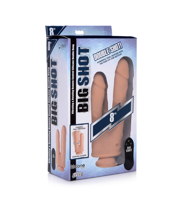 Curve Toys Double Shot Liquid Silicone Double Penetration Dildo - 8 / 20,5 cm