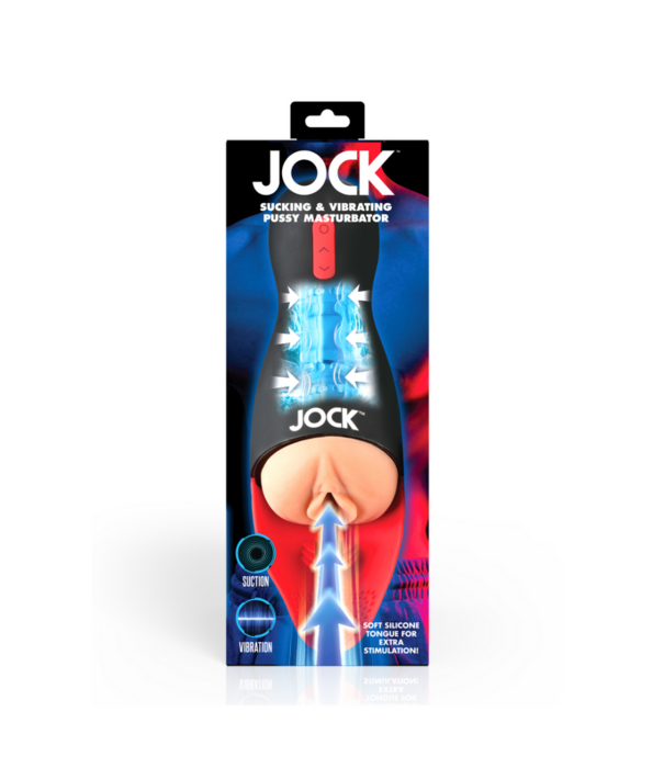 Curve Toys Zuig- en Vibrerende Pussy Masturbator - Zwart