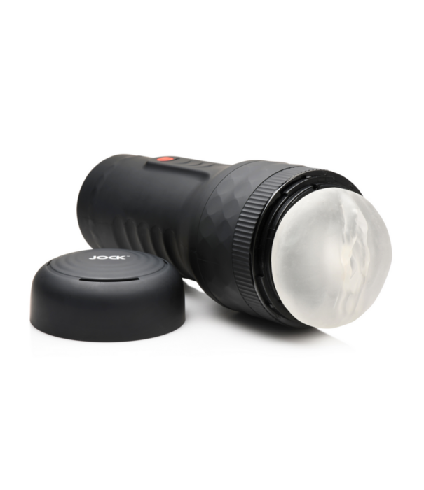 Curve Toys Verstevigende en Vibrerende Masturbator - Zwart