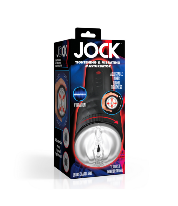 Curve Toys Verstevigende en Vibrerende Masturbator - Zwart