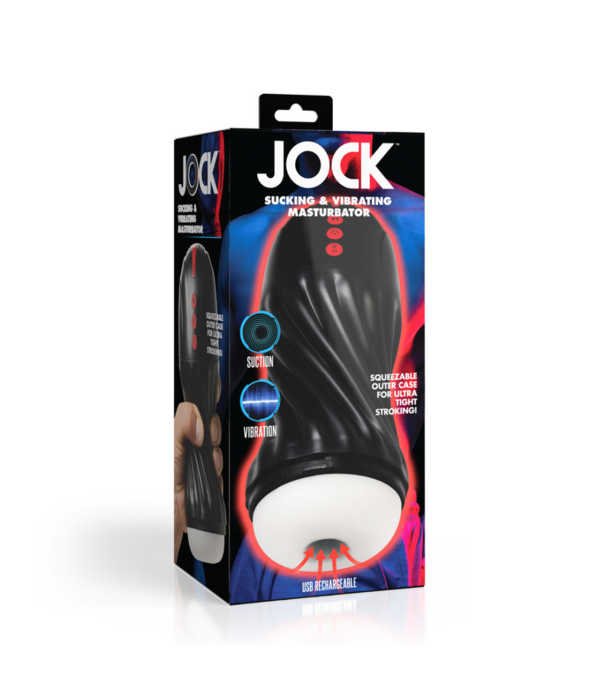 Curve Toys Zuigende en Vibrerende Masturbator - Zwart