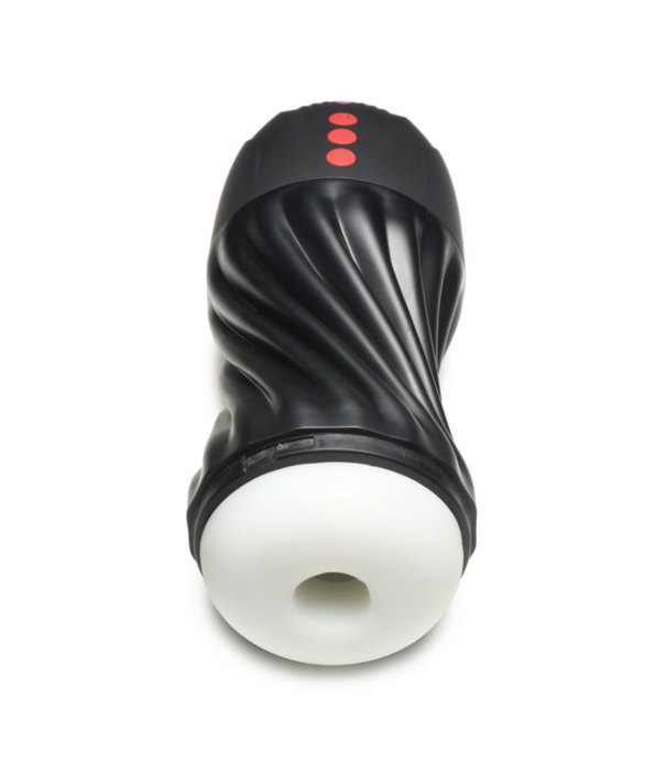 Curve Toys Zuigende en Vibrerende Masturbator - Zwart