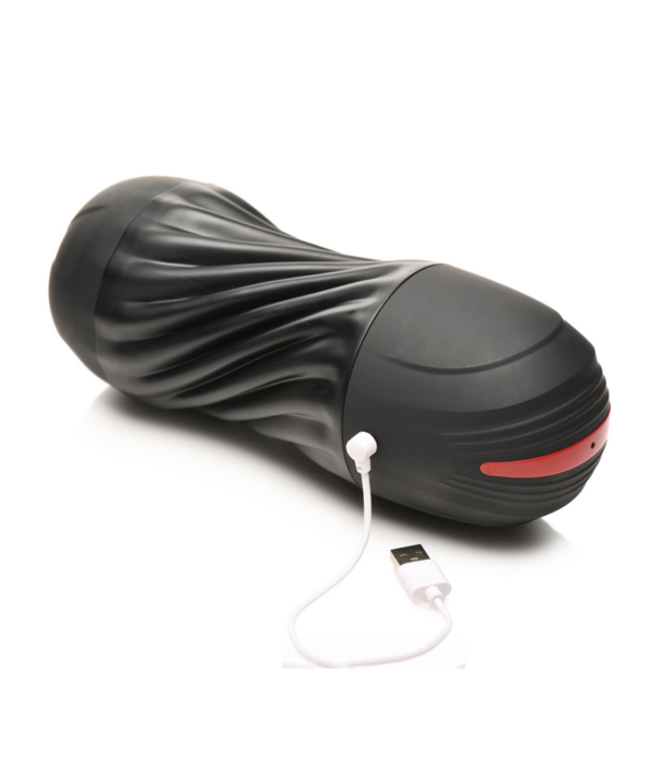 Curve Toys Zuigende en Vibrerende Masturbator - Zwart