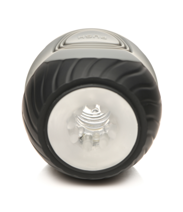 Curve Toys Vibrerende en Knijpend Masturbator - 10X - Zwart