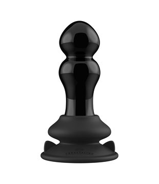 Rimly - Vibrerende Glazen Buttplug met Zuignap