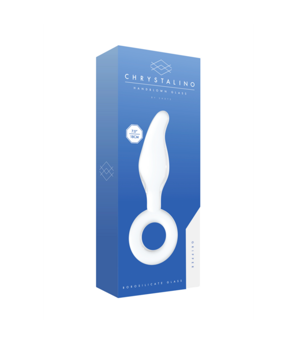 Chrystalino by Shots Gripper - Glazen Dildo met Ring