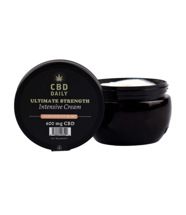 Earthly body CBD Daily Ultimate Strength Intensive Cream - Grapefruit Mint - 5 oz / 142 g