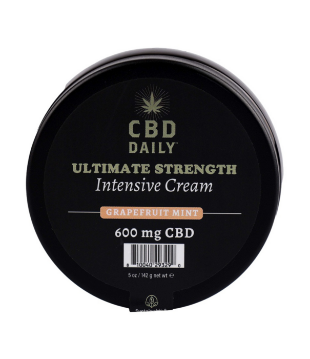 Earthly body CBD Daily Ultimate Strength Intensive Cream - Grapefruit Mint - 5 oz / 142 g