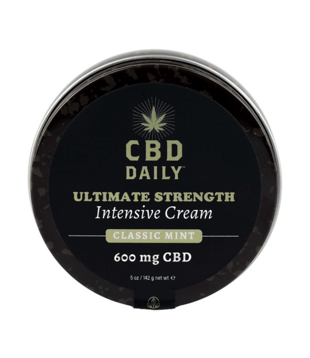 Earthly body CBD Daily Ultimate Strength Intensive Cream - Classic Mint - 5 oz / 142 g
