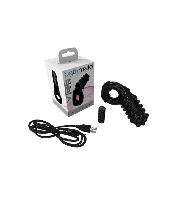 Bathmate Vibe - Tickle - Vibrerende Cockring - Zwart