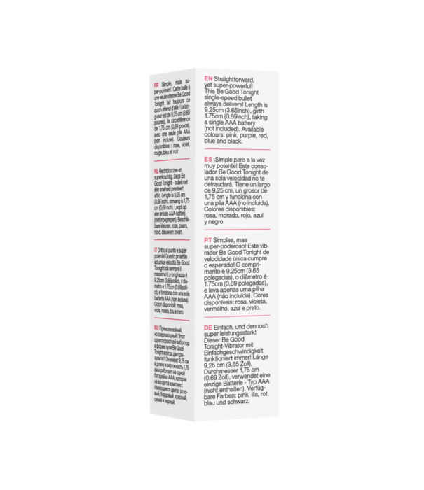 Be Good Tonight by Shots 1 Snelheidskogel - Roze