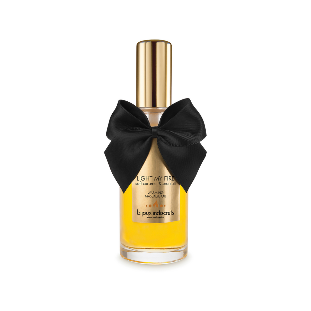 Bijoux Indiscrets Light My Fire - Verwarmende Massageolie Zachte Karamel en Zeezout afbeelding