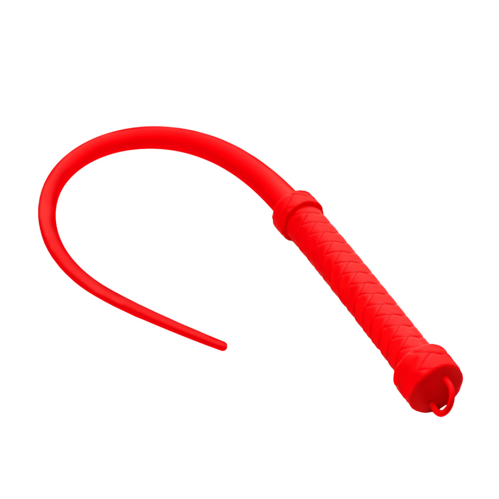 XR Brands Viper Tail - Siliconen Whip - Rood afbeelding