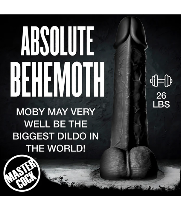 Moby Super Dildo - 2 ft / 60 cm - Zwart