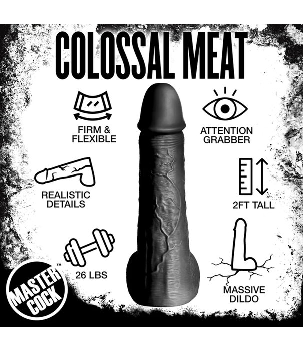 Moby Super Dildo - 2 ft / 60 cm - Zwart