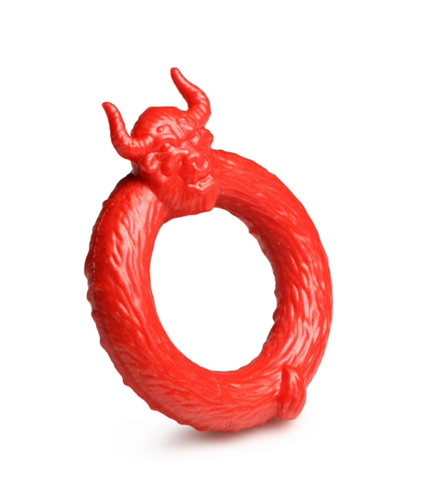 Beast Mode - Siliconen Cockring - Rood