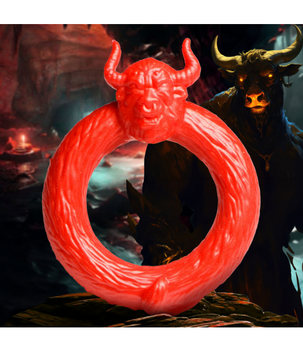 Beast Mode - Siliconen Cockring - Rood