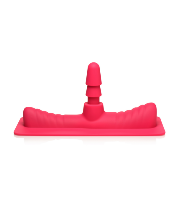 Zadeladapter met Dildo - Roze/Vleeskleur