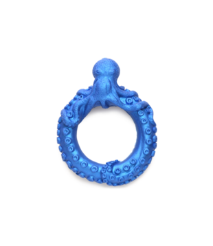 Poseidon's Octo-Ring - Siliconen Cockring - Blauw