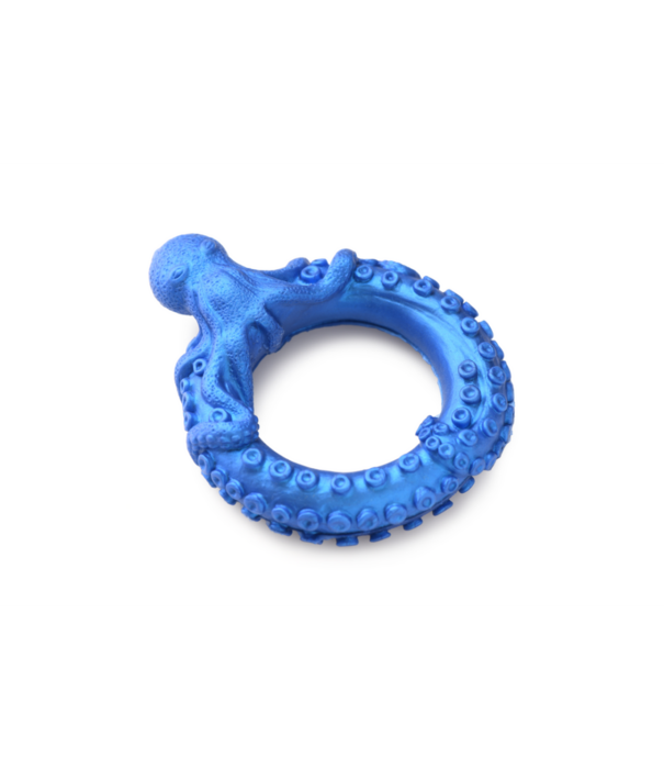 Poseidon's Octo-Ring - Siliconen Cockring - Blauw