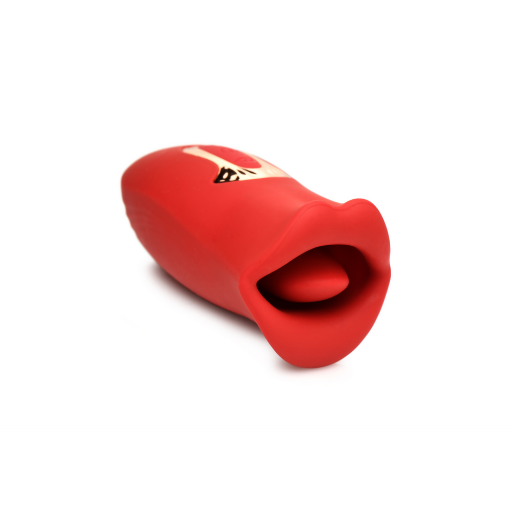 Kiss and Tell - Silicone Kissing en Vibrerende Clitorisstimulator - Rood afbeelding