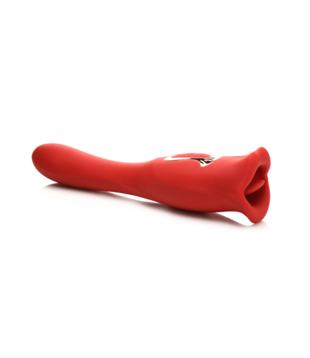 Kiss and Tell Pro - Dual-Ended Kissing Vibrator - Rood