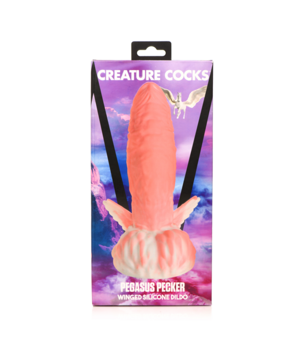 Pegasus - Pecker Winged Silicone Dildo - Roze